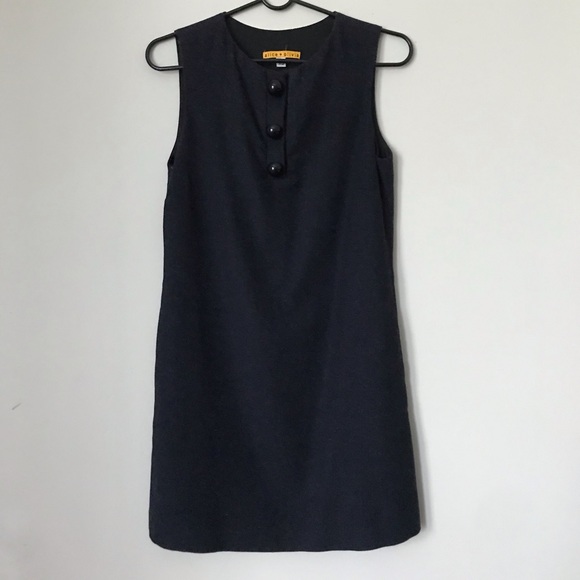 Alice + Olivia Dresses & Skirts - Alice & Olivia Wool Blend Navy Mini Shift Dress